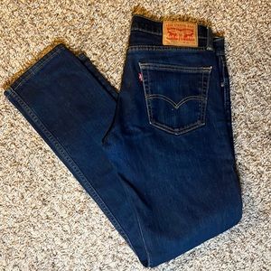 Levi 511 33w 32L dark denim slim jeans